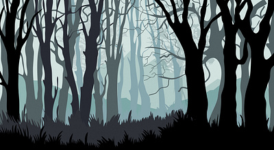 Forest Silhouette illustration silhouette vector