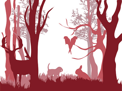 Forest Silhouette forest illustration silhouette vector