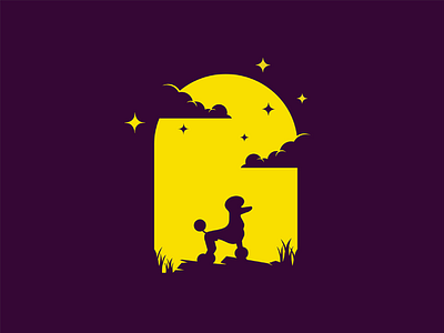 Dog 2d anima animals character dribbble dribbble best shot flat illustration illustrator l animal ar mongolia night t animal illustration