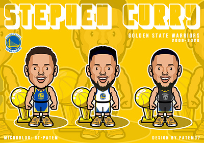 Stephen Curry illustration 公仔