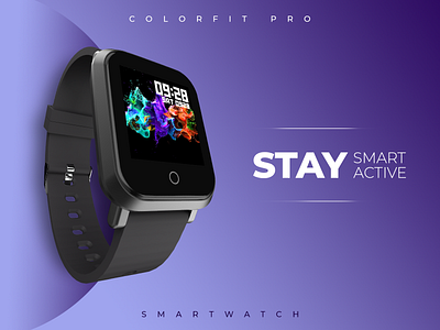 Smartwatch ad adobe adobe photoshop advertisement art branding concept concept design design flat graphic design smartwatch typography