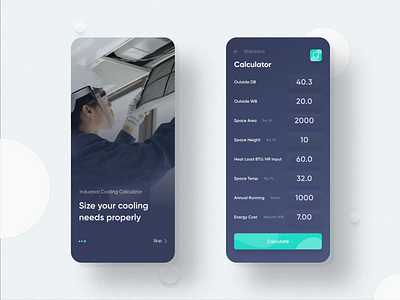 Friocal - Industrial Cooling Calculator animation brand identity branding design designer desktop illustration mobile mobile app motion photoshop ui uiux ux design website
