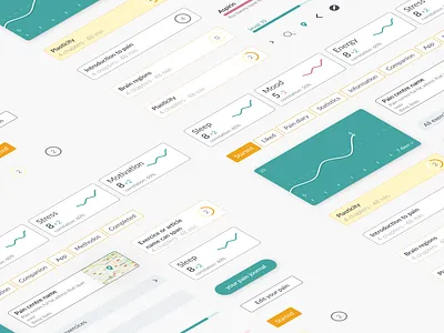Design Elements | Pain Management app component design elements design system figma medical therapy ui ux