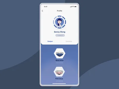 Profile UI exploration app bedtime card design detail page illustration meditation profile relax sleep sound ui uiux uiuxdesign