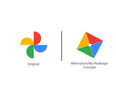 Google Photos Logo-Logo Redesign My Concept alternative best concept google photo logo logo concept logo redesign logo redesigns logodesign logos redesign concept