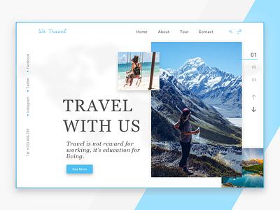 Travel adobe adobe xd concept design 2020 luggage new tour tourism tourist travel travel agency traveling ui design uiux web app design web design web template