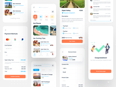 Travel App UI app design designer experience interface travel travel agency travel app trip ui ui design ui designer ui kit ui8 ui8net user experience user interface ux ux design ux research