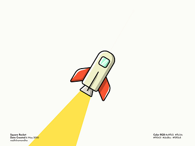 Rocket Square design flat icon icon design illustration illustrator logo logo design logodesign rocket rocket logo rockets rocketship space spaceman spaceship vector