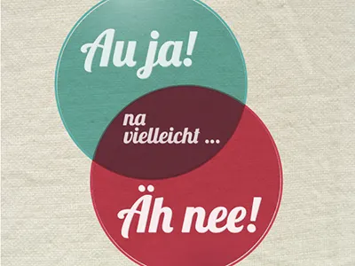 ja – nein – vielleicht. A venn diagramm german venn diagram