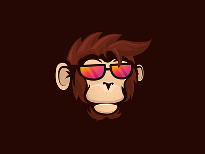 Cool Monkey Logo abstract animal ape branding design illustration inspiration logo monkey monkey logo