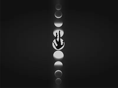 Falling art character design depression design eclipse graphics illustration illustrator minimalism minimalistic moon moonlight poster vector