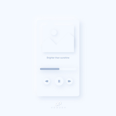 Neomorphism Music Player music music player music player ui neomorphism