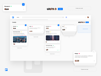Trello Concept (Web) adobe xd app branding clean concept creative design free redisign trello ui ux web xd design
