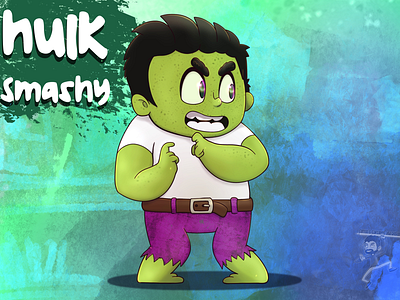 Hulk Smashy cartoon character coffeescartoon cute hulk