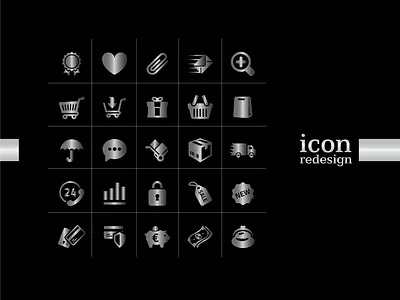 E Commerce ICON Redesign app branding brochure design design flyer design graphic design icon logo minimal typography