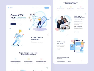 Inbound Marketing - Connect with Customer customer digital agency inbound inbound marketing landing page marketing marketing agency marketing website social ui ux
