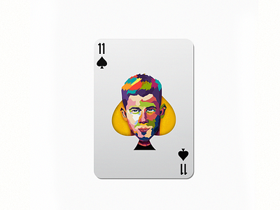 11 colorful design design studio dribbble illustration im designs nick jonas playing cards spade