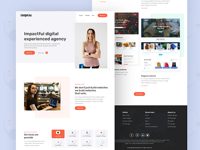 Digital service agency landing page design design digital agency digital service homepage design homepagedesign landing landing page landing page concept landing page design landingpage landingpagedesign software company user interface user interface design web development webdesign website website concept website design website designer
