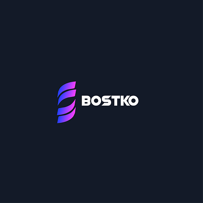 BOSTKO Logo Concept branding flat icon illustration