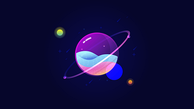 Glass planet design illustration vector
