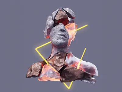 👈 3d abstract c4d cinema 4d design geometric photoshop ui ux web