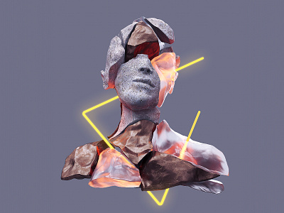 👈 3d abstract c4d cinema 4d design geometric photoshop ui ux web