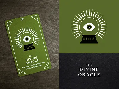 KNOCK Tarot | The Divine Oracle eye foil foil stamp future illustration oracle orb playing card seer