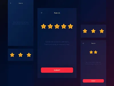Star Rating Screen design mobile rating star ui ux
