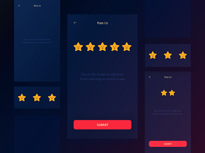 Star Rating Screen design mobile rating star ui ux