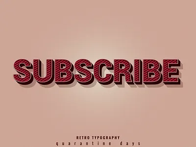 SUBSCRIBE ! branding business logo illustration poster art poster design retro design retro logo tshirt design tshirtdesign typography typography art typography design typography logo ui vector webdesign