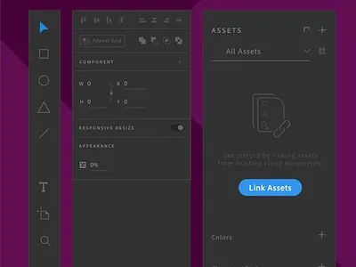 Adobe XD Darkmode Components adobe xd clean design dark mode dark ui darkmode flat design madewithadobexd madewithxd material design user interface