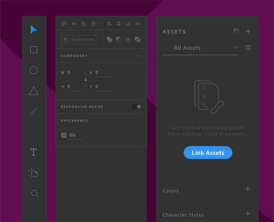 Adobe XD Darkmode Components adobe xd clean design dark mode dark ui darkmode flat design madewithadobexd madewithxd material design user interface
