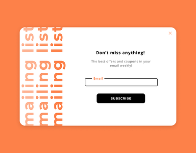 Subscribe - Daily UI Challenge #026 dailyui dailyui026 design mailing list subscribe ui ui ux uxdesign web webdesign