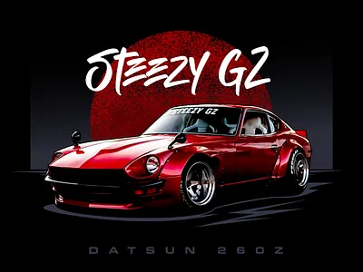 Datsun 260Z 260z car datsun design illustration jdm tunercar z30
