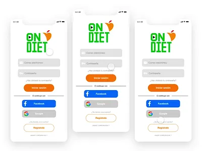 ON DIET - User flow App Concept app app design concept design diet diet app interaction design interface mobile app mobile design mobile interaction nutrition product design ui ux
