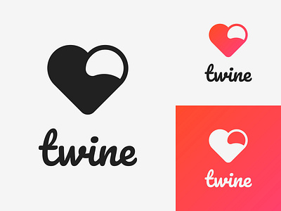 41/50 Daily Logo Challenge - Dating App app design apple branding branding design connect dailylogo dailylogochallenge dating design graphic happen heart illustration logo logotype minimalist twine