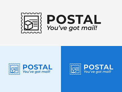 42/50 Daily Logo Challenge - Postal Service adobe airship branding branding design dailylogo dailylogochallenge design graphic logo logotype minimalist package postal service speedy stamp