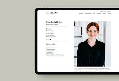 Profile Site agency attorney branding clean design law logo logotype typography ui uiux ux webdesign