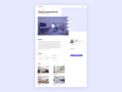 🏠Real Estate 2020 apartment app booking design flat house layout minimal new photo trend ui ux video web website