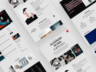 Porte Portfolio/ Resume Template branding cms design landing page portfolio template ui webflow
