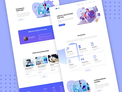 Virtual healthcare landing page adobe xd adobe xd templates alifemu doctors landing page health landing page healthcare landing page landing page design telemedicine landing page ui ui design virtual health virtual healthcare web theme design