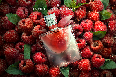 X. Lancome La vie est belle Intensément art fragrance lancome perfume photomanipulation аромат духи духи парфюм