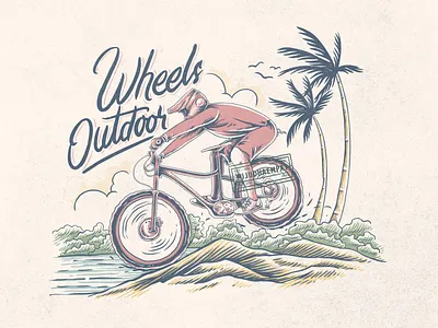 Mountain Bike Riding bike bike ride branding design digitalart digitalillustration handdrawn illustration illustrator mountain bike mountain biking outdoor outside tshirt design typography vintage vintage badge vintage design
