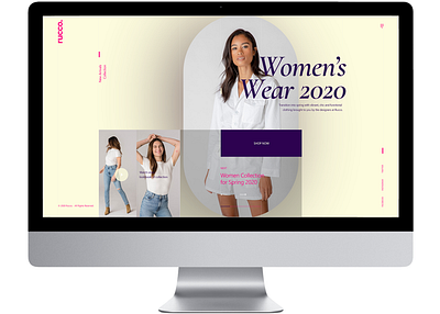 Rucco Boutique apparel design ecommerce fashion shop ui web