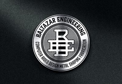 Baltazar Engineering Matalic Badge Design badge branding design illustration illustrator lettering logo logo design retro badge vintage