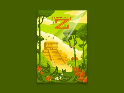 Lost City of Z adventure illustration lost city lost city of z poster retro travel travel poster uncharted