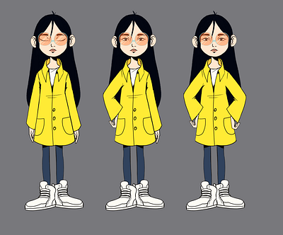 yuko 1 character design illustration