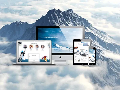 Landing page for sport team branding design landing landing design landing page mountains nature sport webdesign