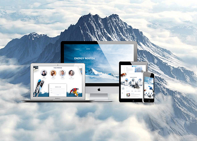 Landing page for sport team branding design landing landing design landing page mountains nature sport webdesign