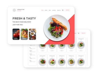 Food Delivery Site UI app branding design flat graphic design interactive design minimal minimalism minimals product design prototype typography ui ui ux design uidesign user experience user interface ux web web design